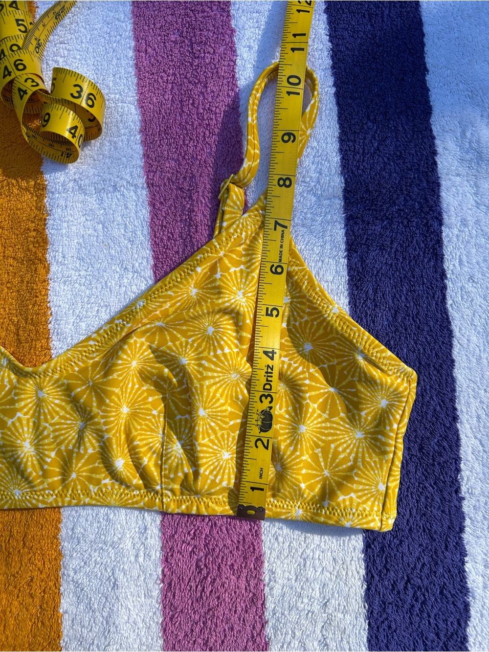 Aerie ‘Yellow Shock’ V Scoop Bikini Top ONLY | Size XL - Picture 9 of 10